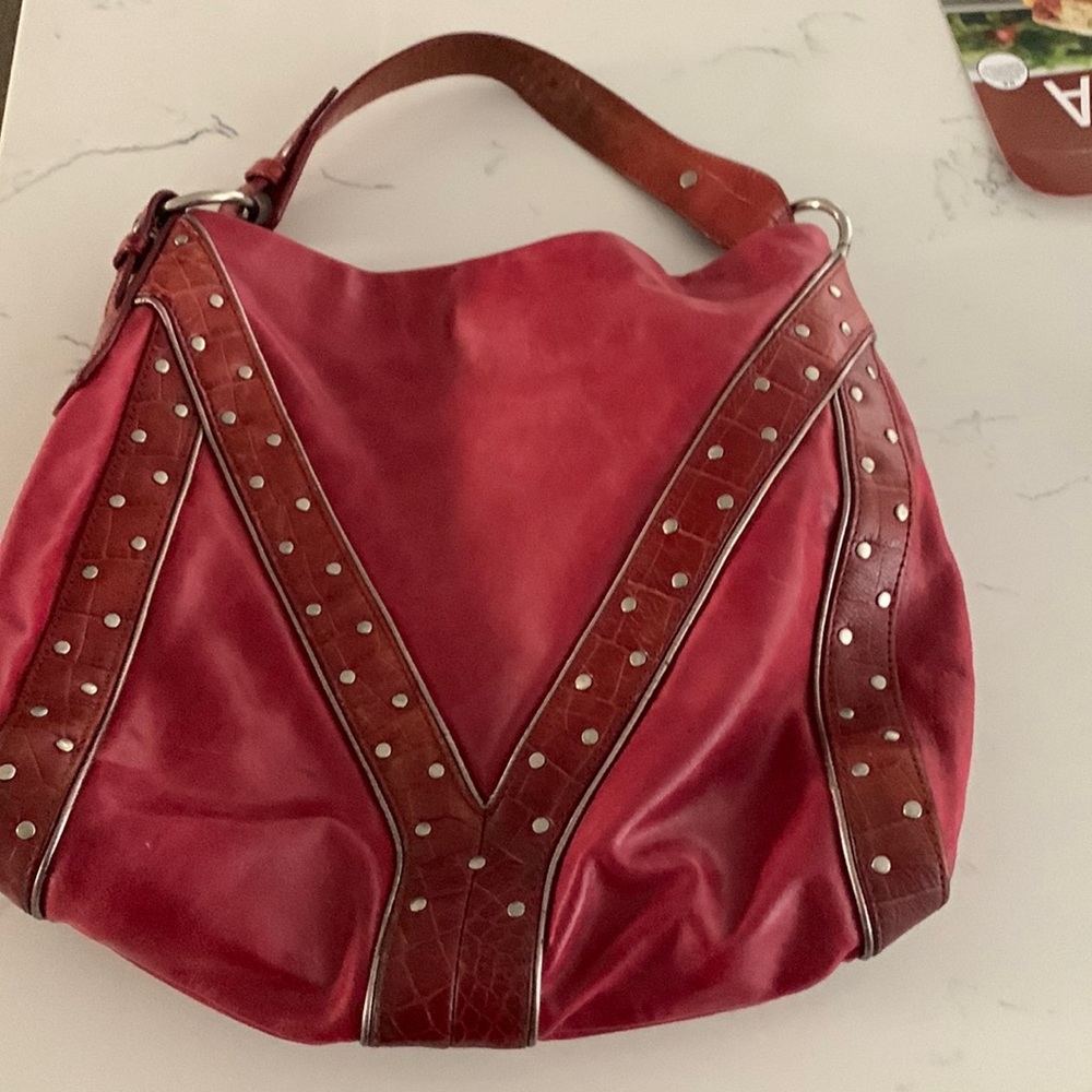 Vía spica all leather vintage handbag